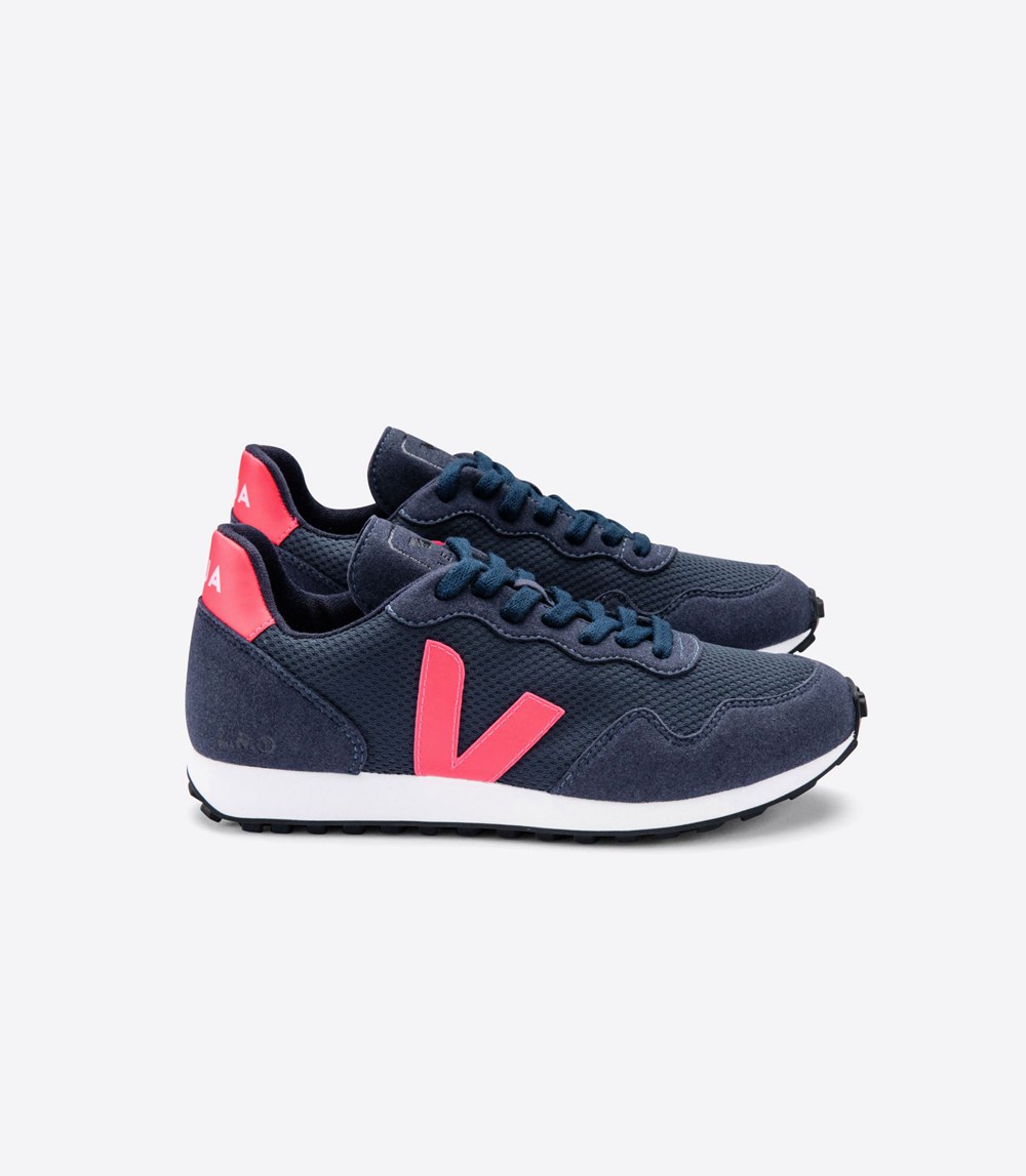 Veja Sneakers Dam - Sdu Nautico - Marinblå/Rosa - 104798-BFQ